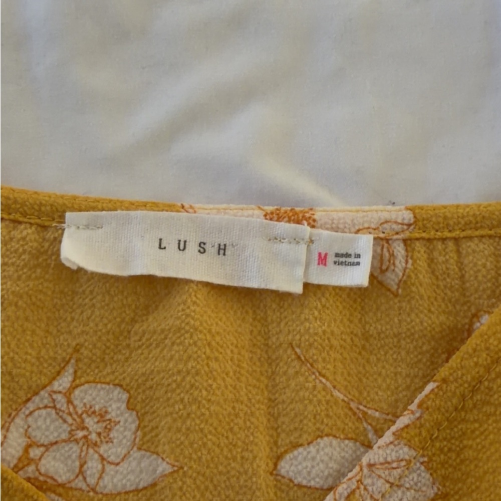 Lush Yellow Floral Blouse